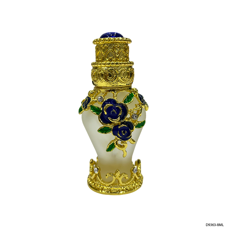 4pcs Crystal Perfume Essential Oil Bottle 8ml D9363 4pcs كريستال عطر زجاجة الزيوت الأساسية 8 مل D9363