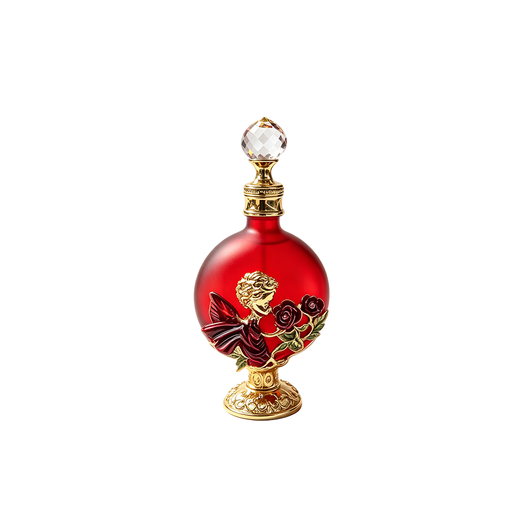 4pcs Crystal Perfume Essential Oil Bottle 30ml D9341 4pcs كريستال عطر زجاجة الزيوت الأساسية 30 مل D9341