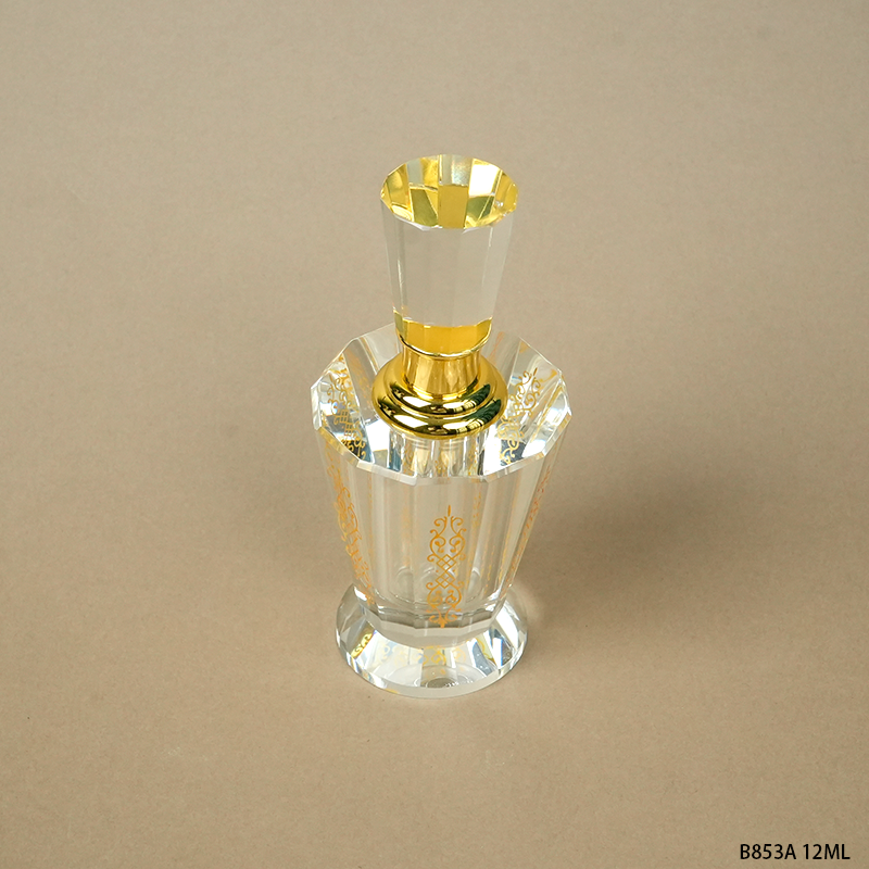 1pcs Crystal Perfume Essential Oil Bottle 12ml B853A 1pcs كريستال عطر زجاجة الزيوت الأساسية 12ml B853A