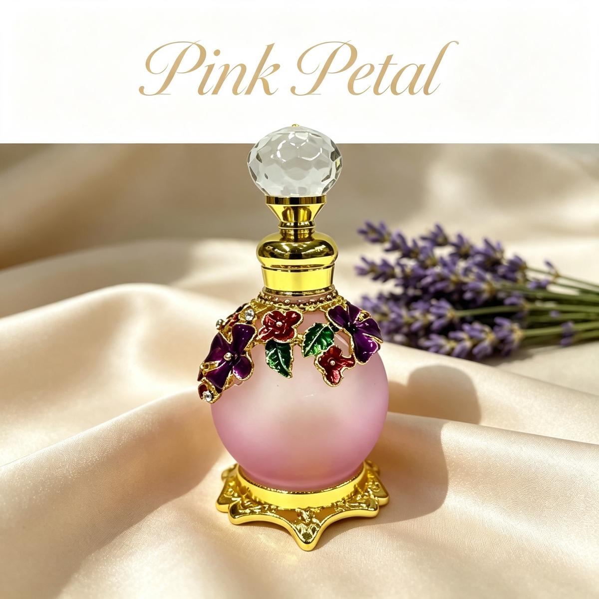 4pcs Crystal Perfume Essential Oil Bottle 15ml D9357 4pcs كريستال عطر زجاجة الزيوت الأساسية 15 مل D9357