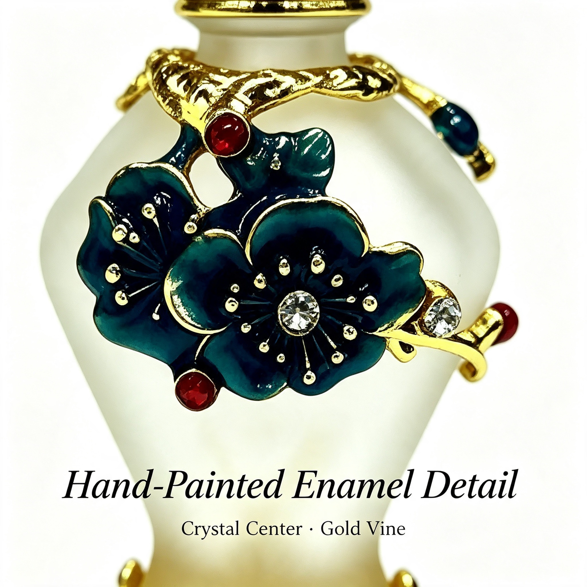 4pcs Crystal Perfume Essential Oil Bottle 8ml D9354 4pcs كريستال عطر زجاجة الزيوت الأساسية 8 مل D9354