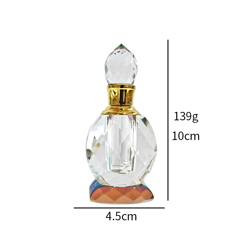 1pcs Crystal Perfume Essential Oil Bottle 3ml B737C 1pcs كريستال عطر زجاجة الزيوت الأساسية 3ml B737C