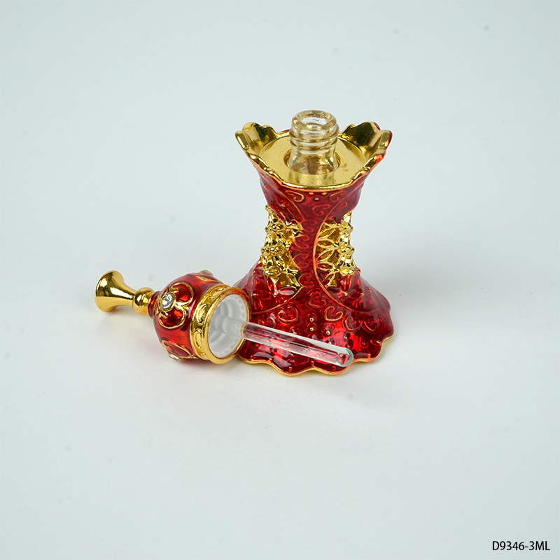 4pcs Crystal Perfume Essential Oil Bottle 3ml D9346 4pcs كريستال عطر زجاجة الزيوت الأساسية 3 مل D9346