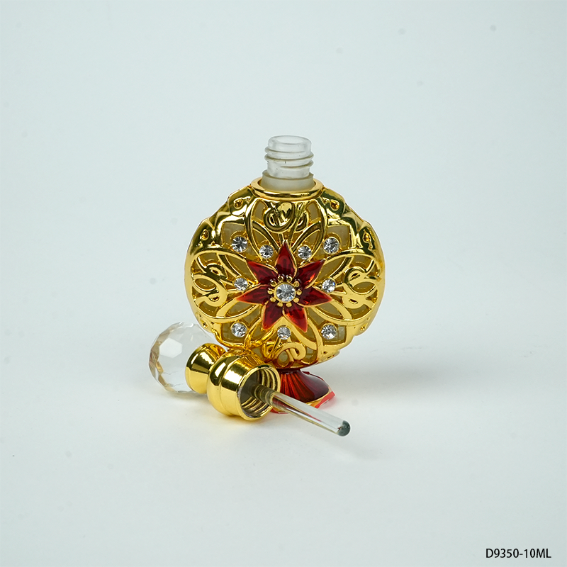 4pcs Crystal Perfume Essential Oil Bottle 10ml D9350 4pcs كريستال عطر زجاجة الزيوت العطرية 10 مل D9350