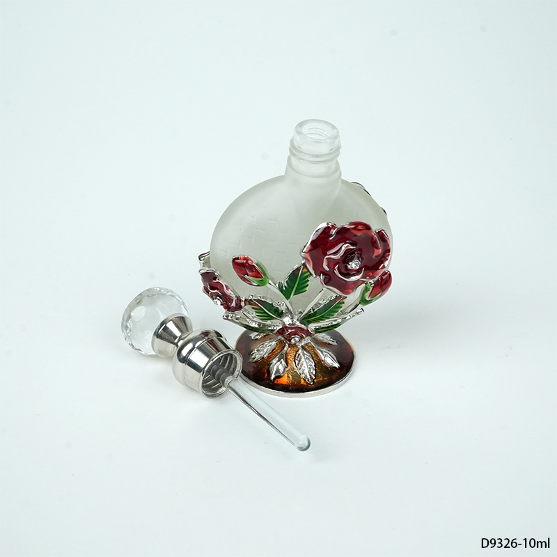 4pcs Crystal Perfume Essential Oil Bottle 10ml D9326 4pcs كريستال عطر زجاجة الزيوت العطرية 10 مل D9326