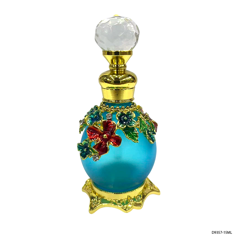 4pcs Crystal Perfume Essential Oil Bottle 15ml D9357 4pcs كريستال عطر زجاجة الزيوت الأساسية 15 مل D9357