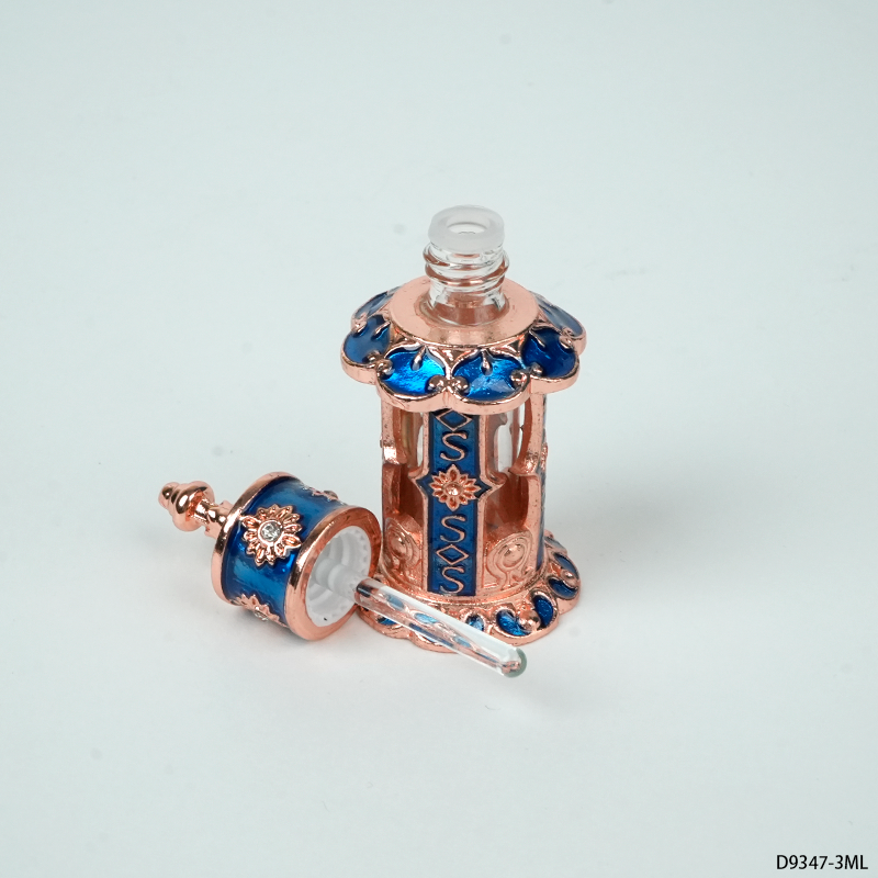 4pcs Crystal Perfume Essential Oil Bottle 3ml D9347 4pcs كريستال عطر زجاجة الزيوت الأساسية 3 مل D9347