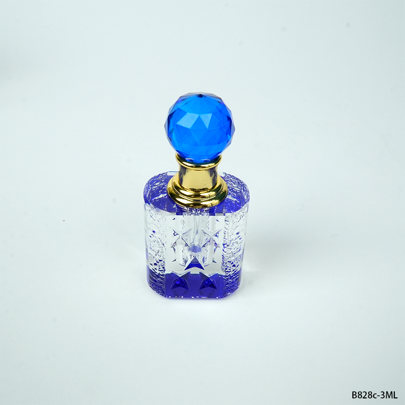 4pcs Crystal Perfume Essential Oil Bottle 3ml B828C 4pcs كريستال عطر زجاجة الزيوت الأساسية 3ml B828C
