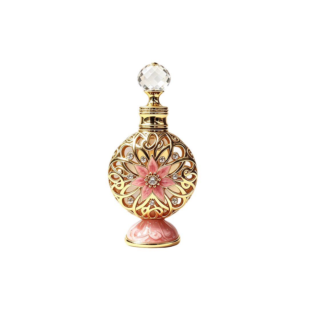 4pcs Crystal Perfume Essential Oil Bottle 10ml D9350 4pcs كريستال عطر زجاجة الزيوت العطرية 10 مل D9350