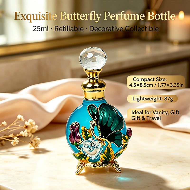 4pcs Crystal Perfume Essential Oil Bottle 25ml D9334 4pcs كريستال عطر زجاجة من الزيوت الأساسية 25 مل D9334