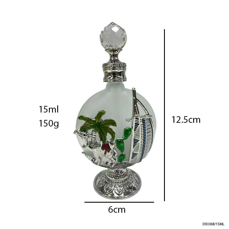 4pcs Crystal Perfume Essential Oil Bottle 15ml D9336B 4pcs كريستال عطر زجاجة الزيوت الأساسية 15 مل D9336B