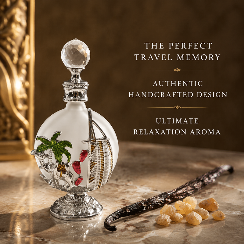 4pcs Crystal Perfume Essential Oil Bottle 30ml D9336A 4pcs كريستال عطر زجاجة الزيوت الأساسية 30 مل D9336A