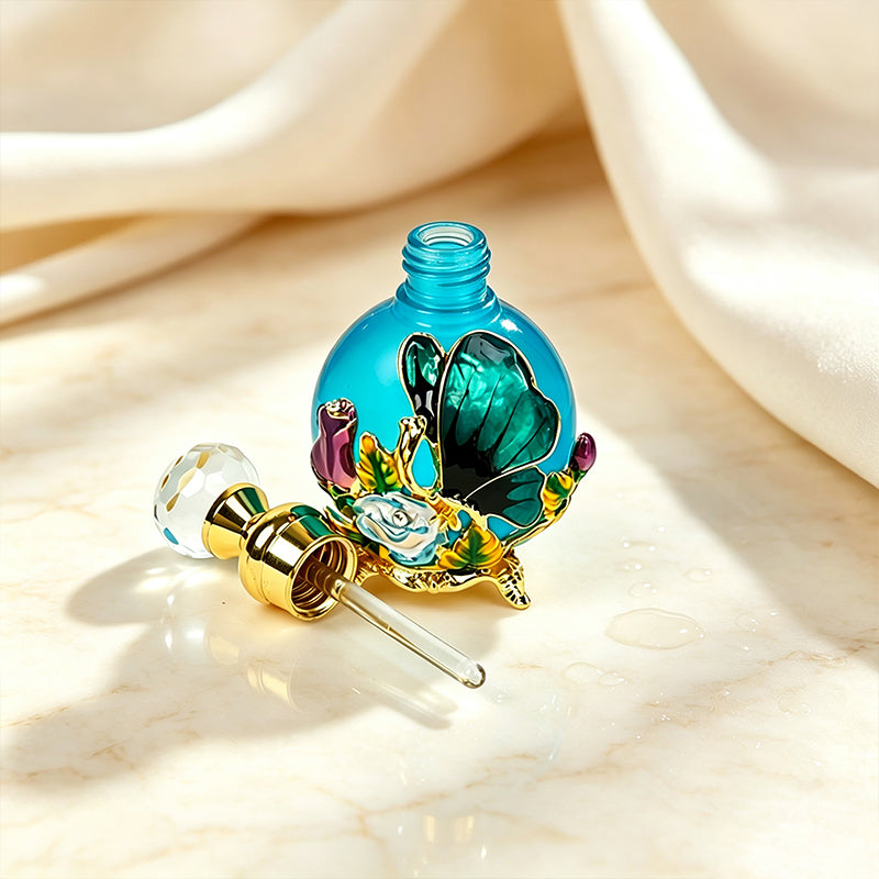 4pcs Crystal Perfume Essential Oil Bottle 25ml D9334 4pcs كريستال عطر زجاجة من الزيوت الأساسية 25 مل D9334
