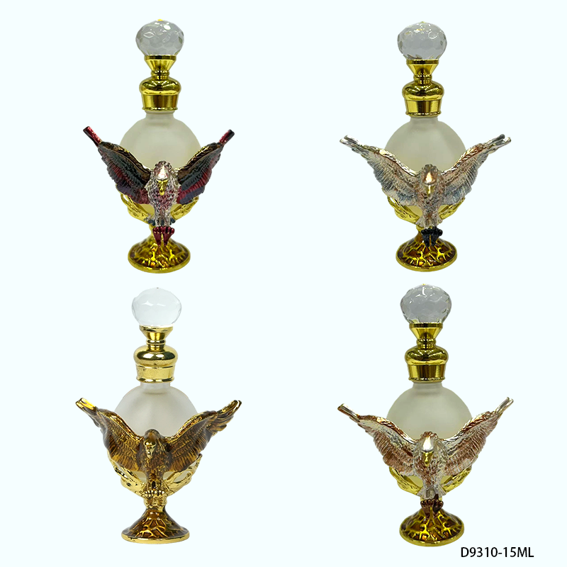 4pcs Crystal Perfume Essential Oil Bottle 30ml D9315 4pcs كريستال عطر زجاجة الزيوت الأساسية 30 مل D9315