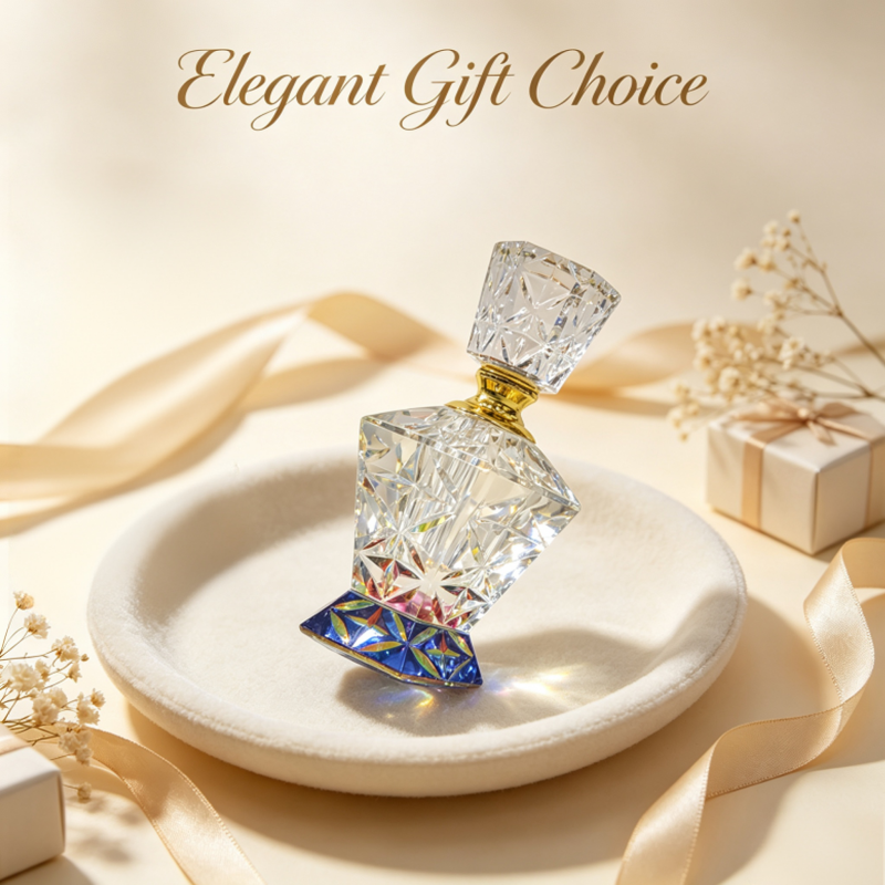 12ml empty crystal oil bottle, empty perfume oil bottle, refillable perfume oil bottle, 12ml oil bottle.