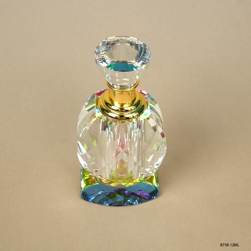 1pcs Crystal Perfume Essential Oil Bottle 12ml B738 1pcs كريستال عطر زجاجة الزيوت الأساسية 12ml B738