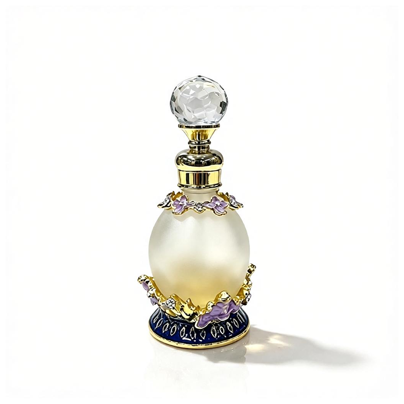4pcs Crystal Perfume Essential Oil Bottle 15ml D9340 4pcs كريستال عطر زجاجة الزيوت الأساسية 15 مل D9340