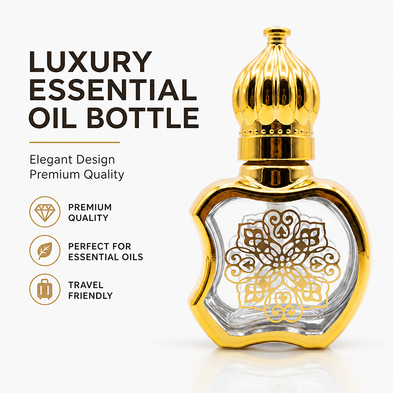 1pcs Crystal Perfume Essential Oil Bottle 8ml D9709 D9709 مل 8 كريستال عطر زجاجة الزيوت الأساسية 1pcs