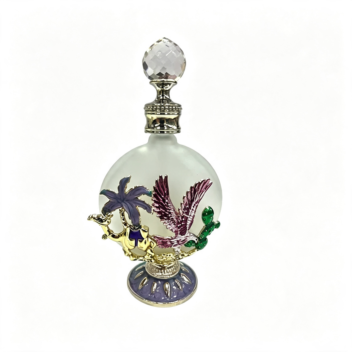 4pcs Crystal Perfume Essential Oil Bottle 30ml D9360 4pcs كريستال عطر زجاجة الزيوت الأساسية 30 مل D9360