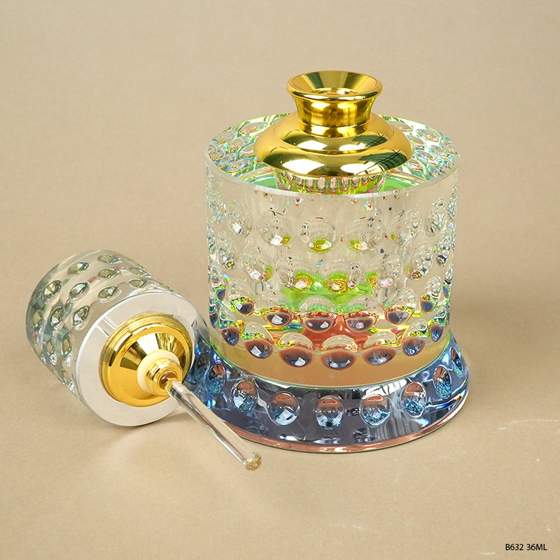1pcs Crystal Perfume Essential Oil Bottle 36ml B623 1pcs كريستال عطر زجاجة الزيوت الأساسية 36 مل B623