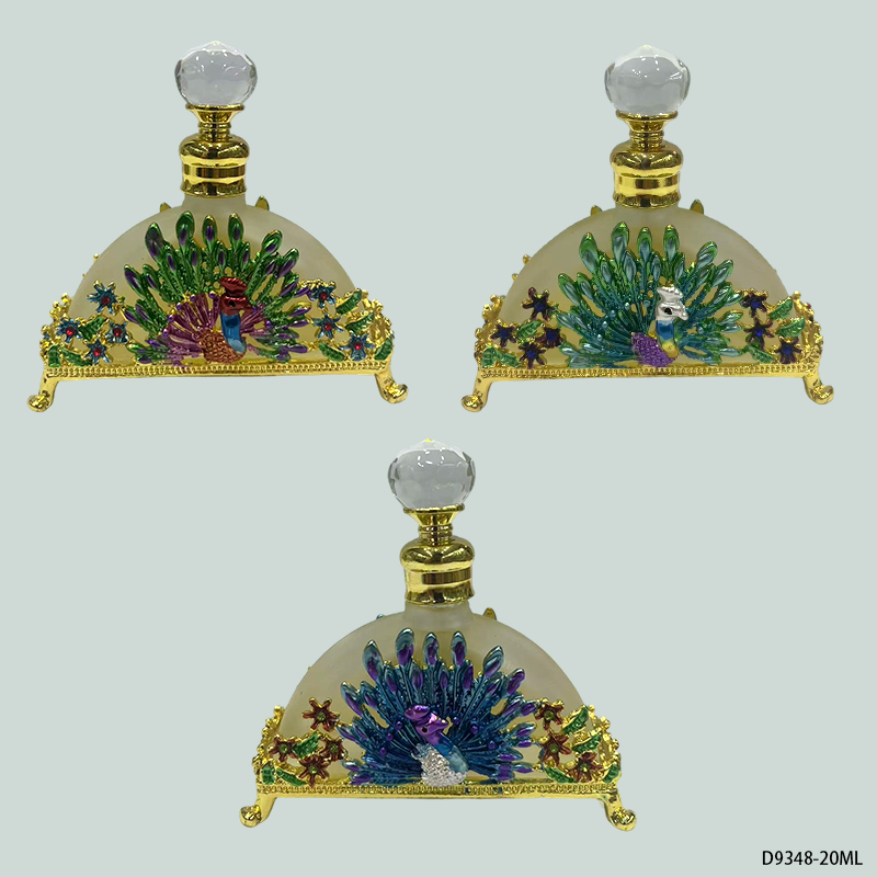 3pcs Crystal Perfume Essential Oil Bottle 20ml D9348 3pcs كريستال عطر زجاجة الزيوت العطرية 20 مل D9348