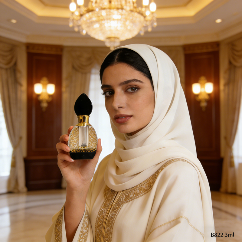 1pcs Crystal Perfume Essential Oil Bottle 3ml B822C زجاجة زيت كريستال فارغة، زجاجة عطور زيتية فارغة، زجاجة عطر فارغة قابلة لإعادة الملء من الزيت العطري، زجاجة زيت 3 مل
