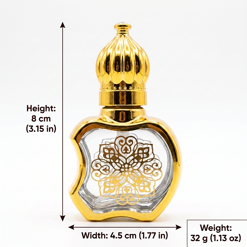 1pcs Crystal Perfume Essential Oil Bottle 8ml D9709 D9709 مل 8 كريستال عطر زجاجة الزيوت الأساسية 1pcs
