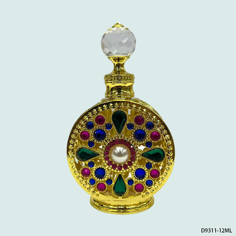 1pcs Crystal Perfume Essential Oil Bottle 30ml 4colors D9311 1pcs كريستال عطر زجاجة الزيوت الأساسية 30ml لون D9311