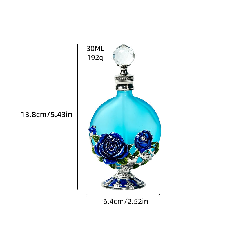 4pcs Crystal Perfume Essential Oil Bottle 30ml D9328 4pcs كريستال عطر زجاجة الزيوت الأساسية 30 مل D9328