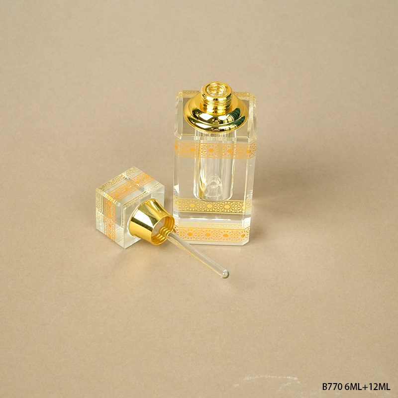 2pcs Crystal Perfume Essential Oil Bottle 6ml+12ml B770 2pcs كريستال عطر زجاجة الزيوت الأساسية 6ml + 12ml B770