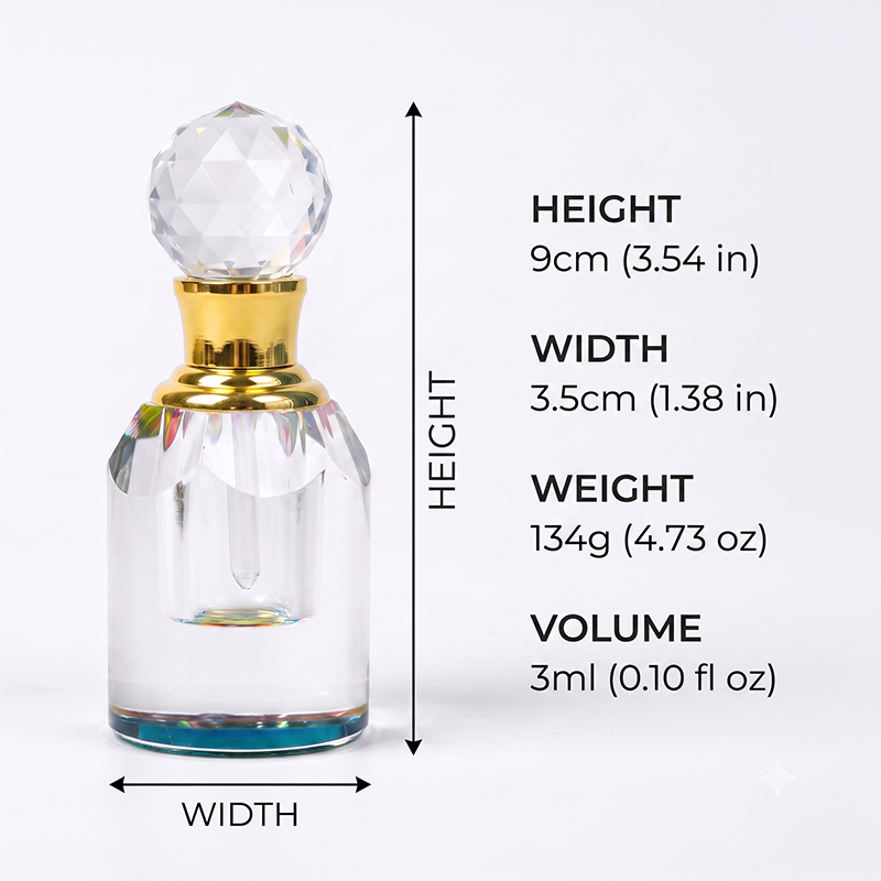 1pcs Crystal Perfume Essential Oil Bottle 3ml B810 1pcs كريستال عطر زجاجة الزيوت الأساسية 3ml B810