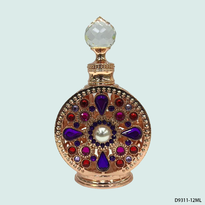 1pcs Crystal Perfume Essential Oil Bottle 30ml 4colors D9311 1pcs كريستال عطر زجاجة الزيوت الأساسية 30ml لون D9311