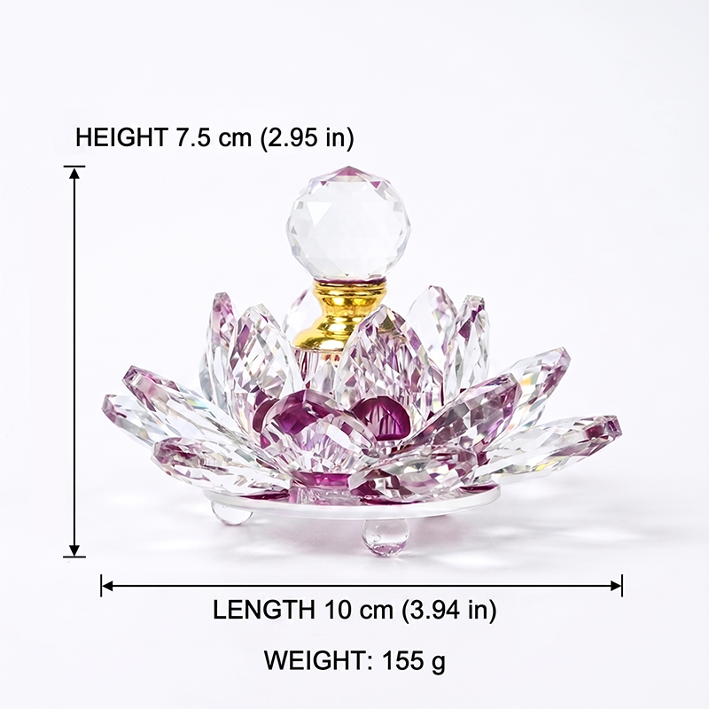 1pcs Crystal Perfume Essential Oil Bottle 12ml 5colors LIANHUA-20 1pcs عطر الكريستال زجاجة من الزيوت العطرية 12 مل لون اللوتس - 20