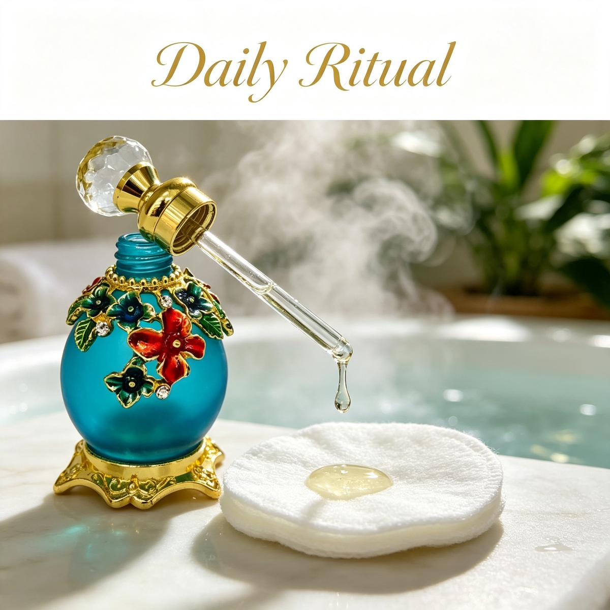 4pcs Crystal Perfume Essential Oil Bottle 15ml D9357 4pcs كريستال عطر زجاجة الزيوت الأساسية 15 مل D9357