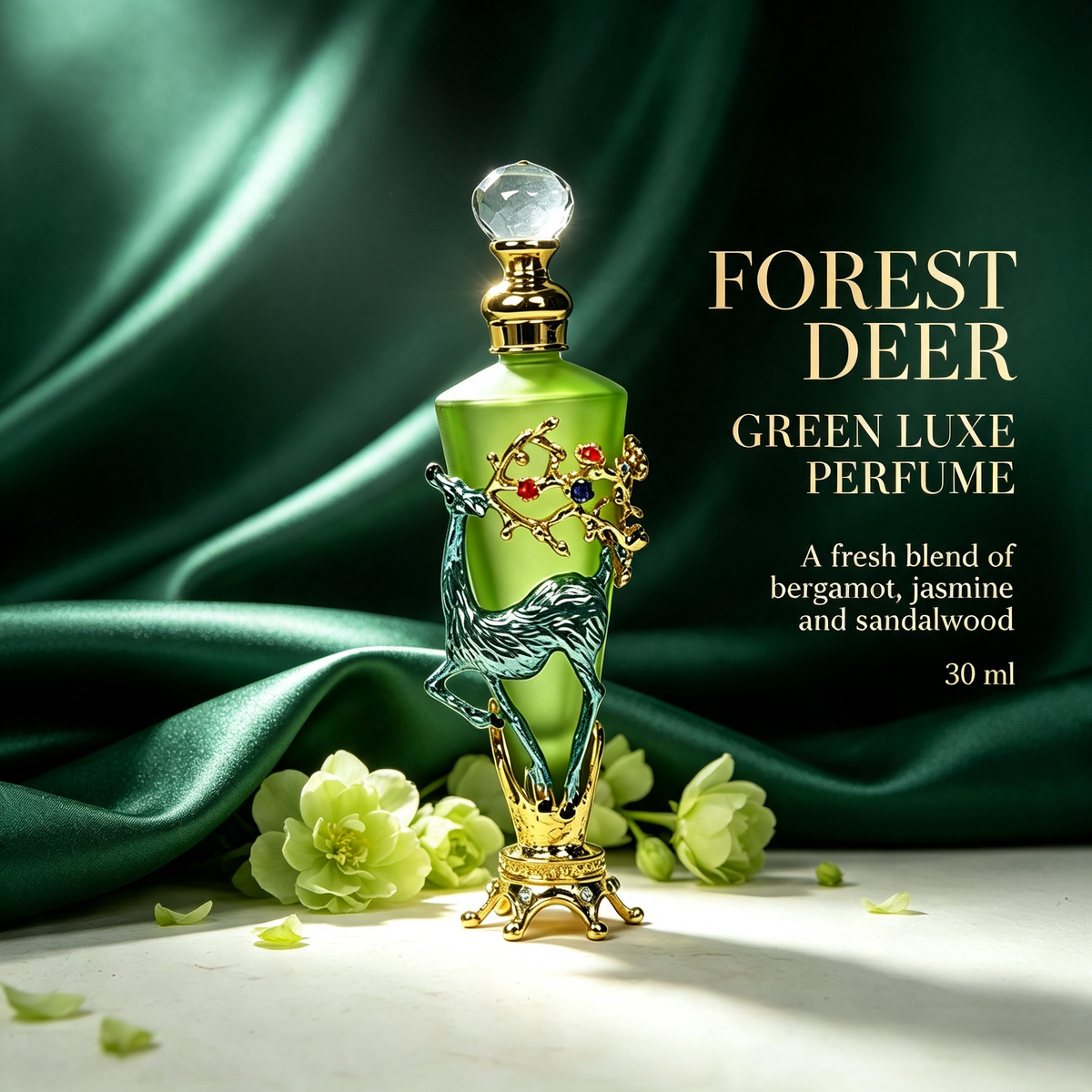 4pcs Crystal Perfume Essential Oil Bottle 30ml D9366 4pcs كريستال عطر زجاجة الزيوت الأساسية 30 مل D9366