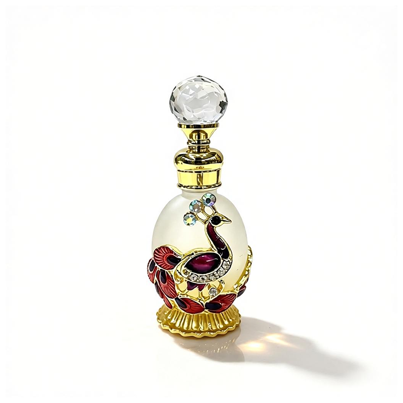 4pcs Crystal Perfume Essential Oil Bottle 15ml D9349 4pcs كريستال عطر زجاجة الزيوت الأساسية 15 مل D9349