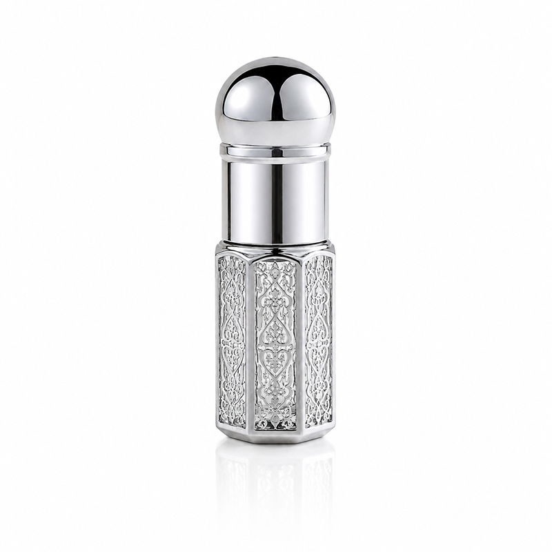 1pcs Crystal Perfume Essential Oil Bottle 3ml A153C-silver 1pcs كريستال عطر زجاجة الزيوت الأساسية 3ml A153C الفضة