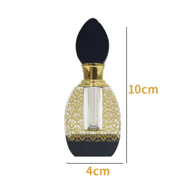 Empty crystal oil bottle, empty perfume oil bottle, empty refillable perfume bottle for essential oil, 3ml oil bottle