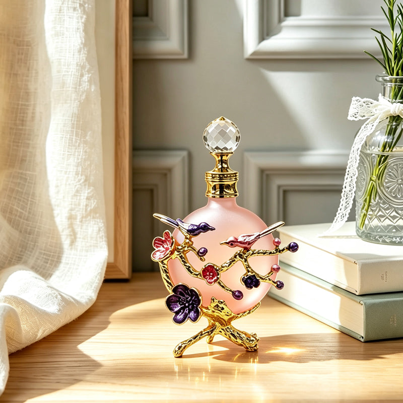 4pcs Crystal Perfume Essential Oil Bottle 30ml D9314 4pcs كريستال عطر زجاجة الزيوت الأساسية 30 مل D9314