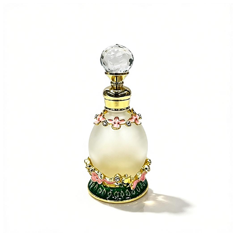 4pcs Crystal Perfume Essential Oil Bottle 15ml D9340 4pcs كريستال عطر زجاجة الزيوت الأساسية 15 مل D9340