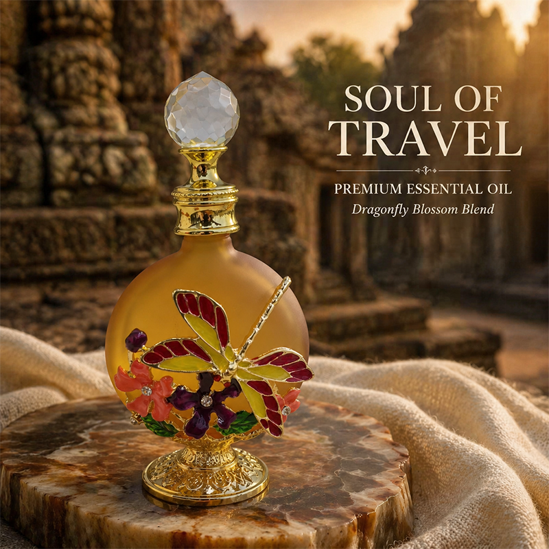 1pcs Crystal Perfume Essential Oil Bottle 30ml 4colors D9342 1pcs كريستال عطر زجاجة الزيوت الأساسية 30ml لون D9342