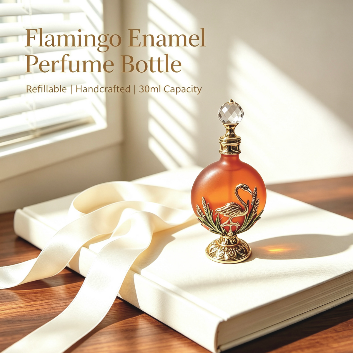 4pcs Crystal Perfume Essential Oil Bottle 30ml D9315 4pcs كريستال عطر زجاجة الزيوت الأساسية 30 مل D9315
