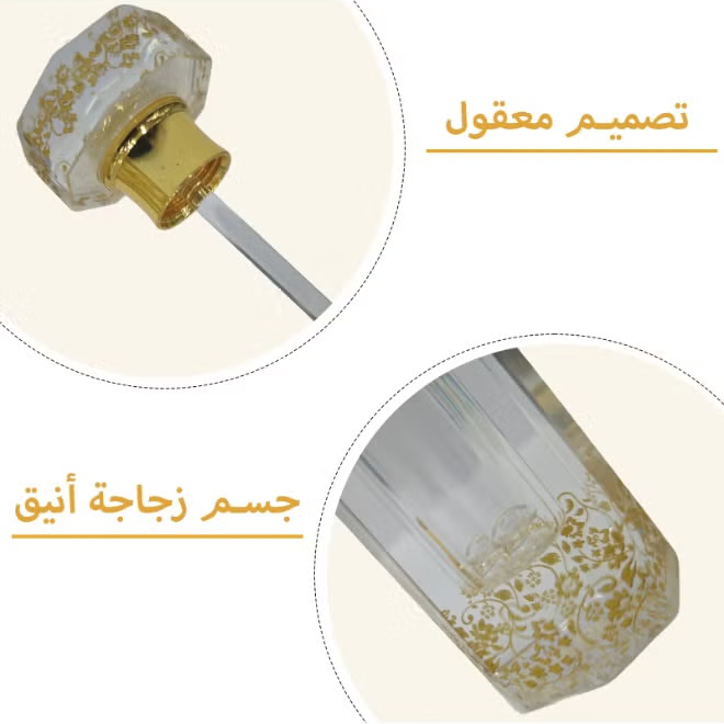 12ml empty crystal oil bottle, empty perfume oil bottle, refillable perfume oil bottle, 12ml oil bottle.