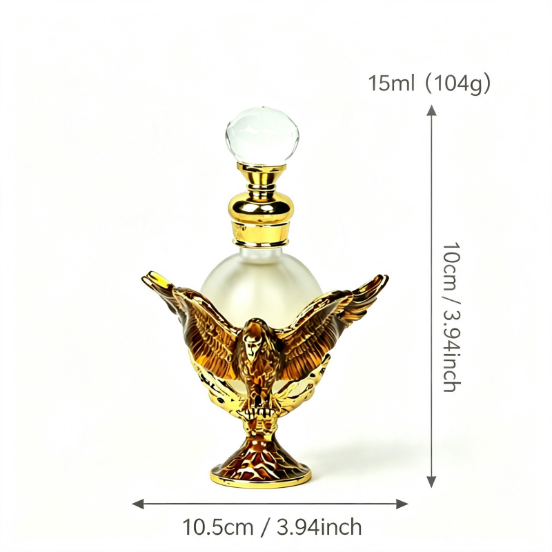 4pcs Crystal Perfume Essential Oil Bottle 30ml D9310 4pcs كريستال عطر زجاجة الزيوت الأساسية 30 مل D9310