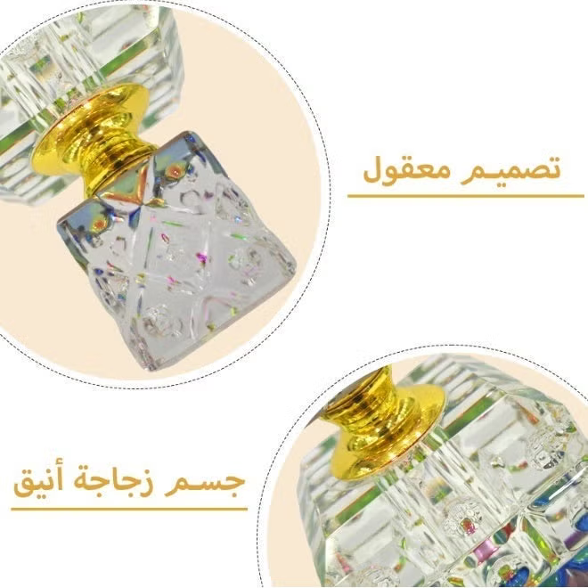 12ml empty crystal oil bottle, empty perfume oil bottle, refillable perfume oil bottle, 12ml oil bottle.