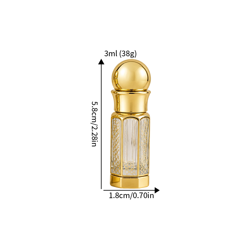 3pcs Crystal Perfume Essential Oil Bottle 3ml+6ml+12ml A181   3pcs زجاجة الزيوت العطر الكريستال 3ml + 6ml + 12ml A181