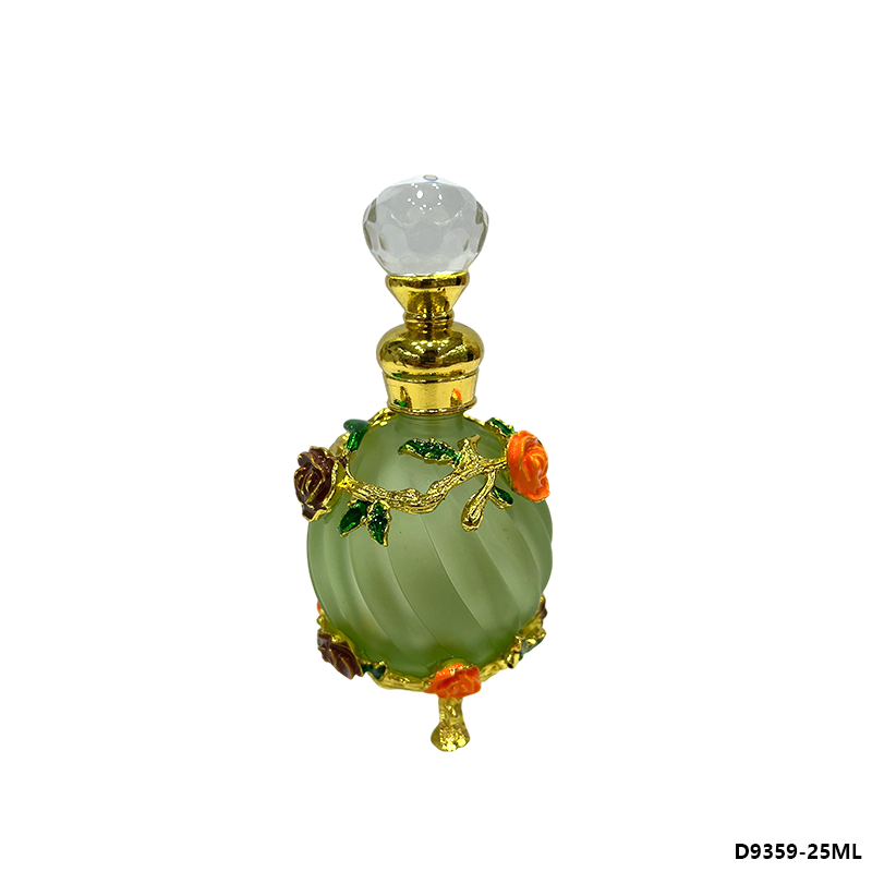 1pcs Crystal Perfume Essential Oil Bottle 25ml 4colors D9359   1pcs زجاجة النفط العطر الكريستال 25 مل اللون D9359