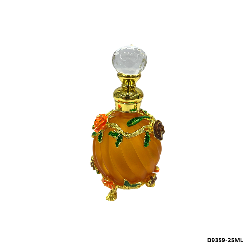 1pcs Crystal Perfume Essential Oil Bottle 25ml 4colors D9359   1pcs زجاجة النفط العطر الكريستال 25 مل اللون D9359