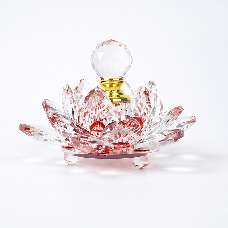 1pcs Crystal Perfume Essential Oil Bottle 12ml 5colors LIANHUA-20   1pcs عطر الكريستال زجاجة من الزيوت العطرية 12 مل لون اللوتس - 20