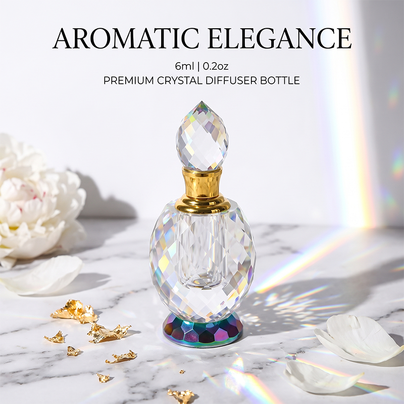 1pcs Crystal Perfume Essential Oil Bottle 2size 6ml or 3ml B747  1pcs زجاجة الزيوت العطر الكريستال 2 حجم 6 مل أو 3 مل B747